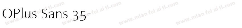 OPlus Sans 35字体转换